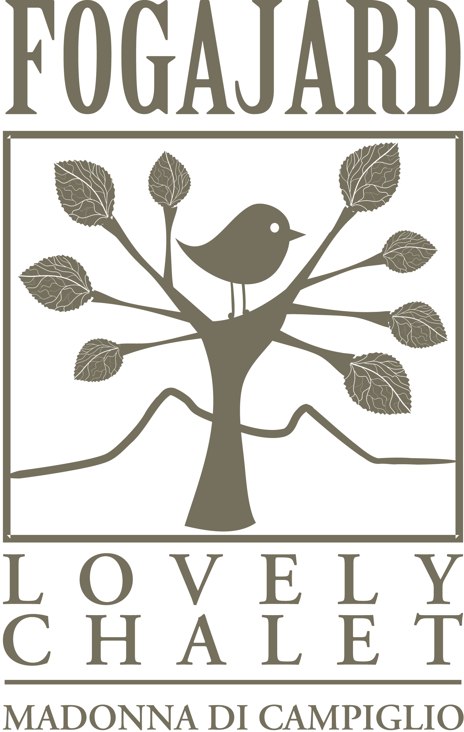 Logo grigio di Chalet Fogajard